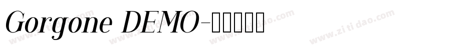 Gorgone DEMO字体转换